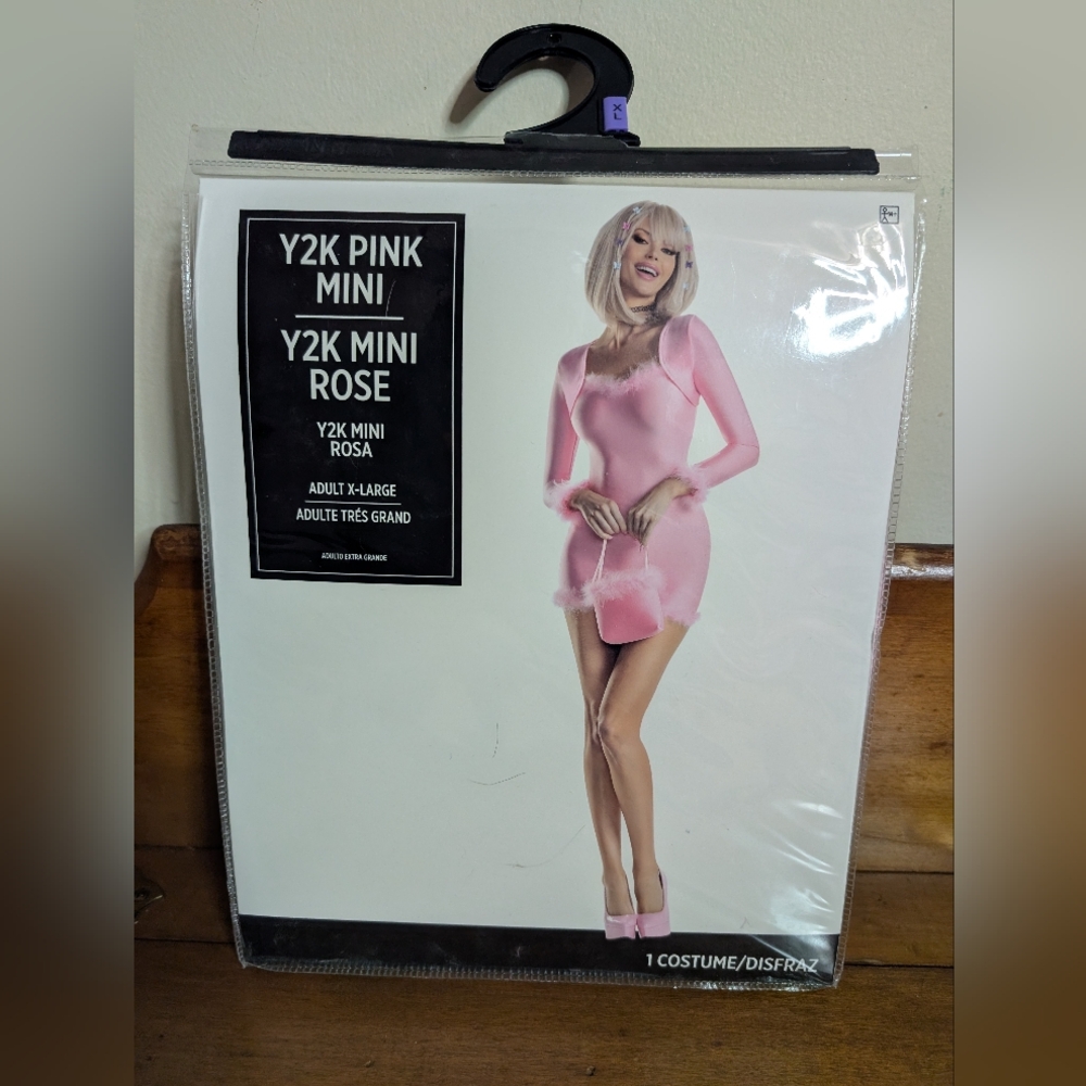 Halloween Y2K-style Pink Mini Dress Adult X-Large Costume